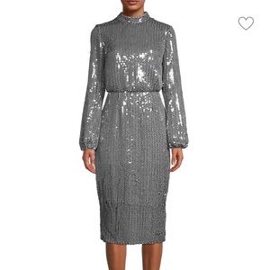Ted Baker Sequin-Embellished Midi Dress